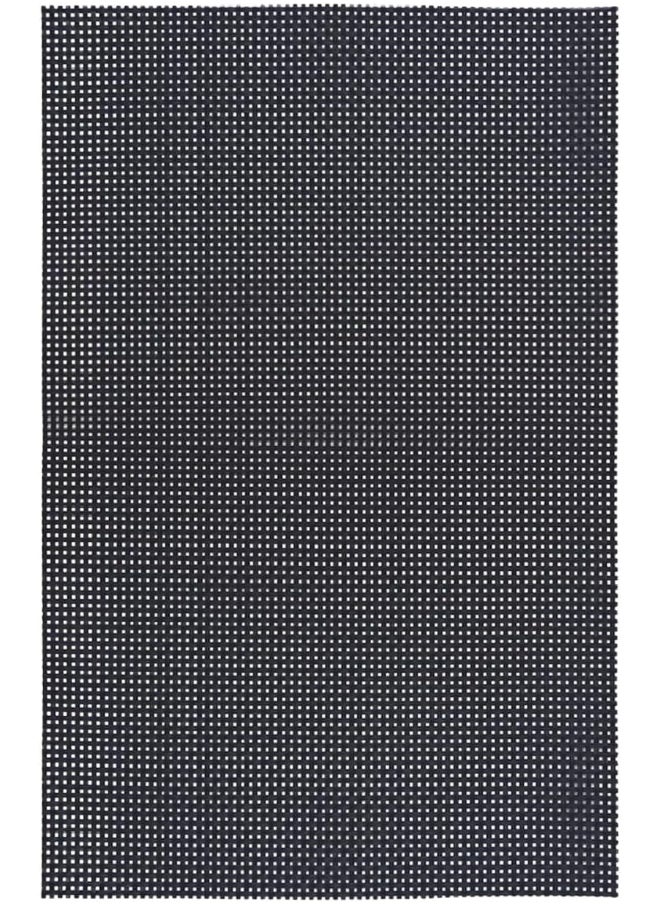 Home Polyester Vinyl Woven Placemat - Black, 45 X 33 Cm  - Image 1