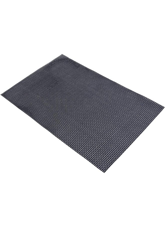 Home Polyester Vinyl Woven Placemat - Black, 45 X 33 Cm  - Image 3