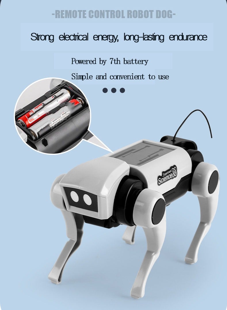 Reobrix Children's Remote Control Mechanical Dog and Cat DIY Assembly Kit Walking Mechanical Dog Pet Toy - Image 3