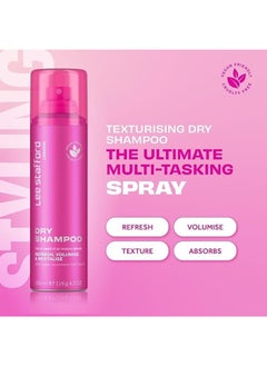 Lee Stafford Lee Stafford Dry Shampoo, Refresh, Volumise & Revitalise, 200Ml  - Image 2