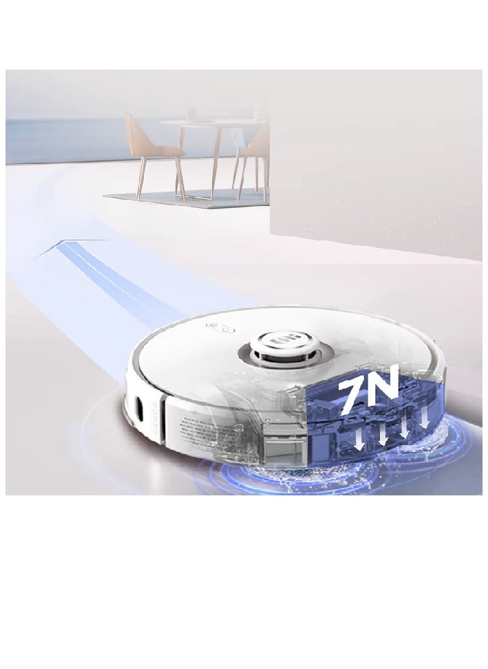 Uniorange Robot Vacuum Cleaner i2 Ultra, Max. Suction 4000Pa, Low Noise 70dB, Self Cleaning Mop, Clean & Dirty 4L tank, 5200mAh 60W, Hot Air Drying for Mop, Electrolytic Water Sterilization
