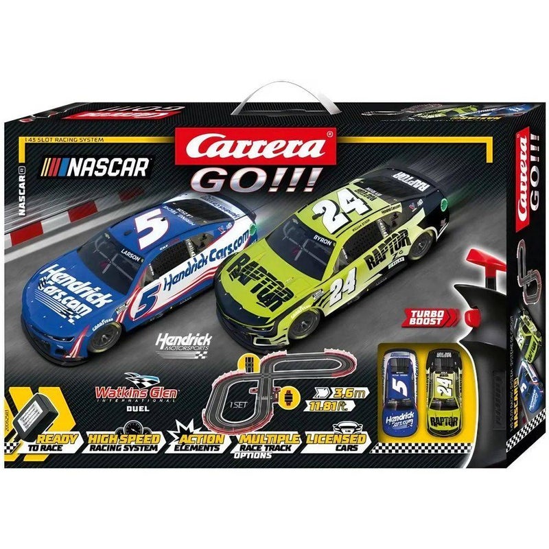 Carrera مجموعة حلبة سباق سيارات كarrera GO!!! NASCAR Watkins Glen Duel (3.6 م)