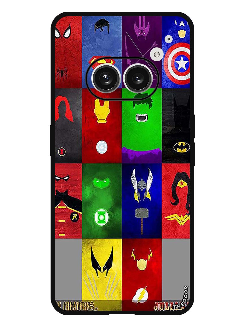 Theodor Protective Case Anti Scratch Shock Proof Bumper Cover For Nothing Phone (2a) Faces - Image 1