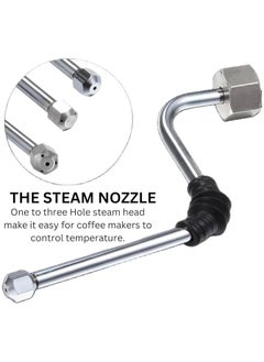 TEGRILO Steam Wand Coffee Machine Upgrade with Extra 3-Hole Tip Steam Nozzle Compatible With Delonghi EC680/EC685, Rancilio Silvia (V1/V2)  - Image 4