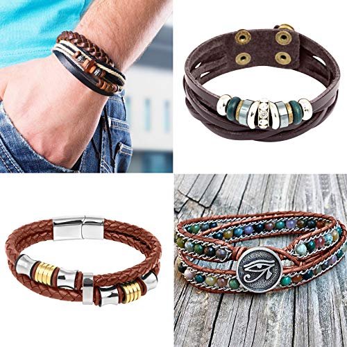 TeeLiy 3MM Flat Genuine Leather Cord - Natural Leather Lacing - Strip Cord Braiding String for Jewelry Making Shoe Lace Braided Bracelets Necklaces Handbags Knife Sheaths Brown (5Yards) - Image 5