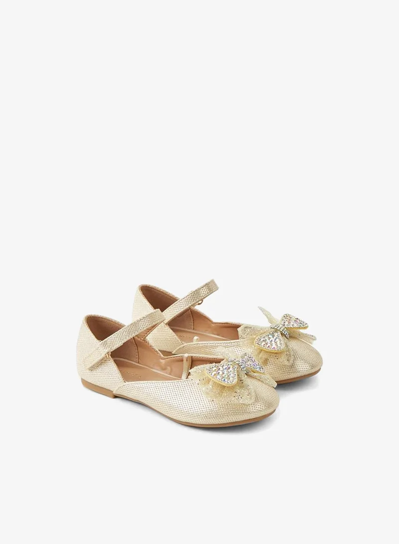 Flora Bella By Shoexpress Girls Hook & Loop Ballerina Ramadan Collection