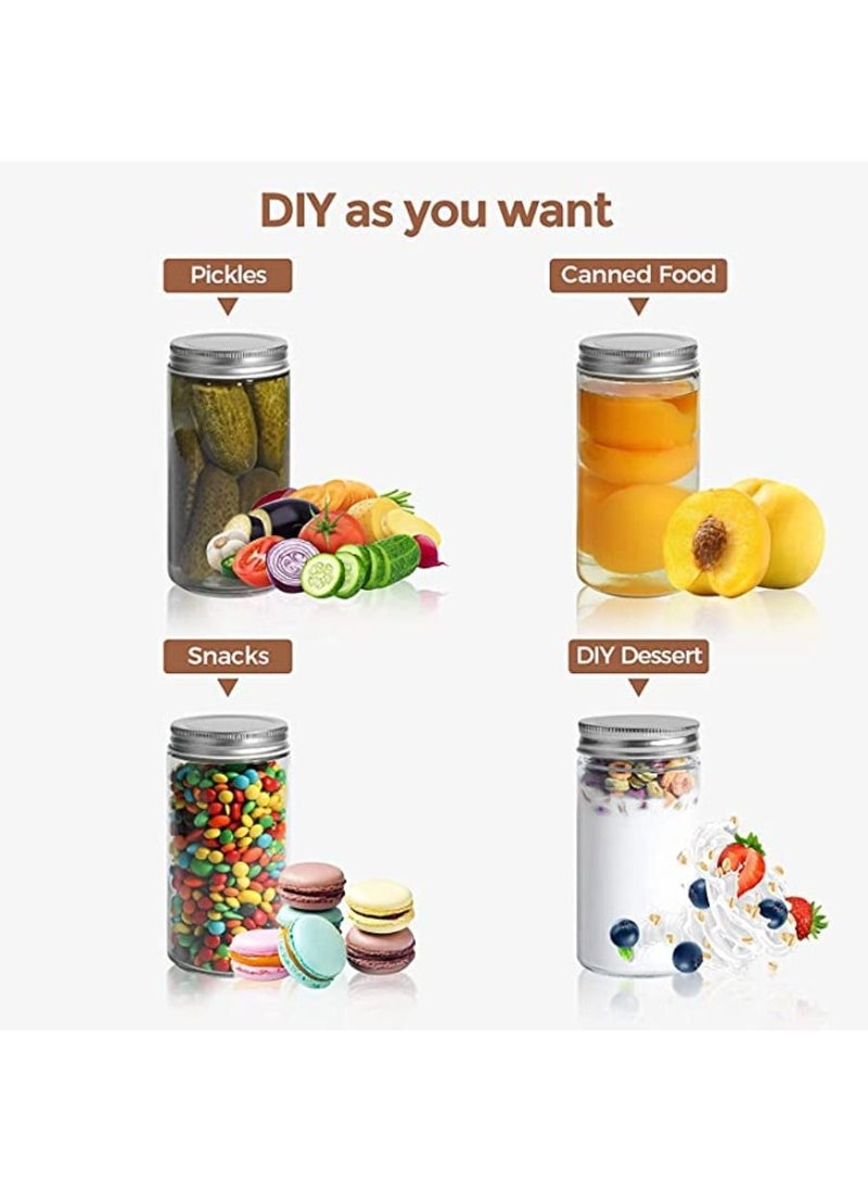 QUESERA Jars with Airtight Metal Regular Lids 16oz/500 ml Sealed Clear  - Image 5
