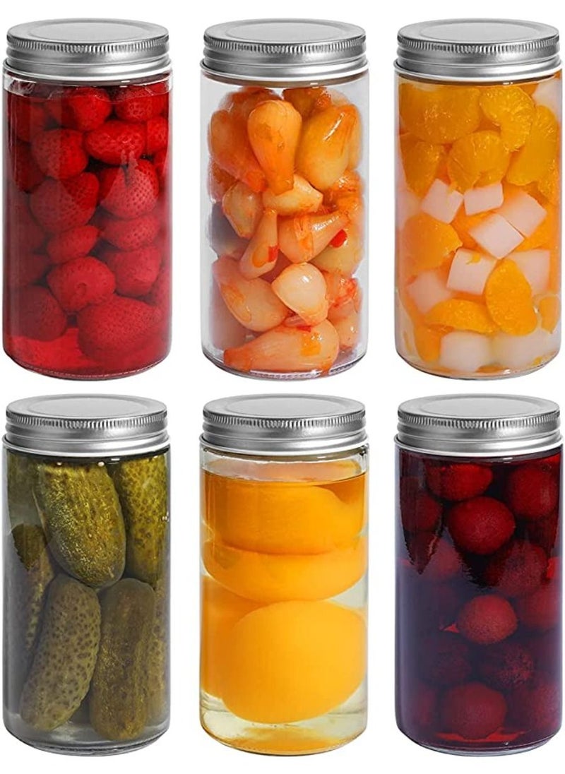 QUESERA Jars with Airtight Metal Regular Lids 16oz/500 ml Sealed Clear  - Image 1