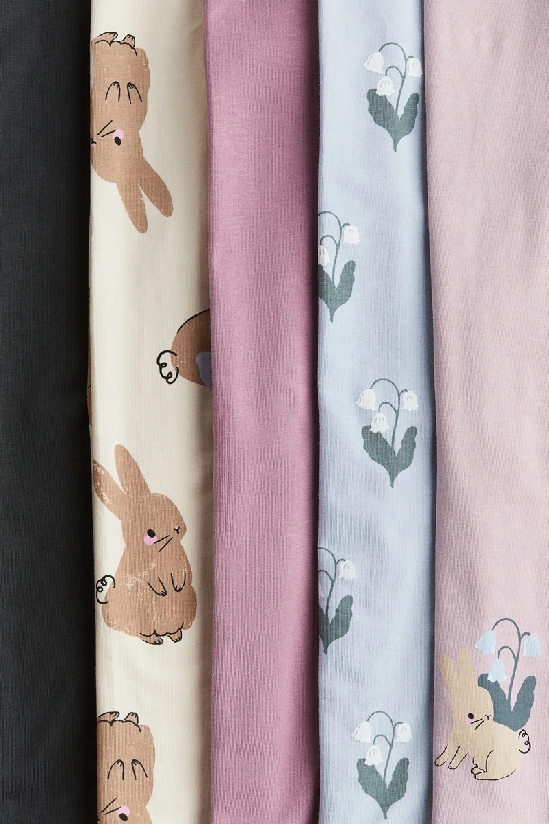 H&M 5-Pack Cotton Leggings