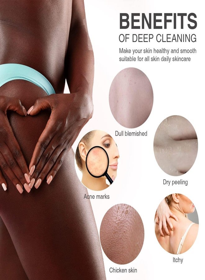 UJFQBH 2 Pieces African Bath Sponge African Net Long Net Bath Sponge Exfoliating Shower Body Scrubber Back Scrubber Skin Smoother,Great for Daily Use (Green) - Image 4