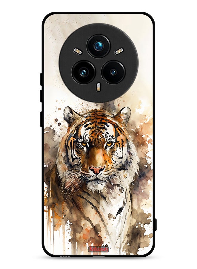 Tolwak Realme 14 Pro 5G Protective Case Cover Leopard Abstract Art