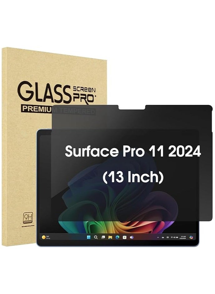 erorex Screen Protector for Surface Pro 11 13 Inch 2024, Anti-Spy Tempered Glass Film Guard for 13" Surface Pro 11 2024 Release  - Image 1