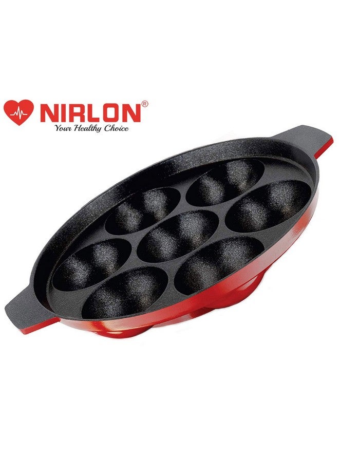 Nirlon Aluminium Non-Stick 7 Cavity Appam PatraPaniyarakkal | Paniyaram | Appam Pan | Pan Cake Maker | Ponganal Maker | Kuzhi Paniyaram | Paddu Tawa[3 mm_Classic AP7]
