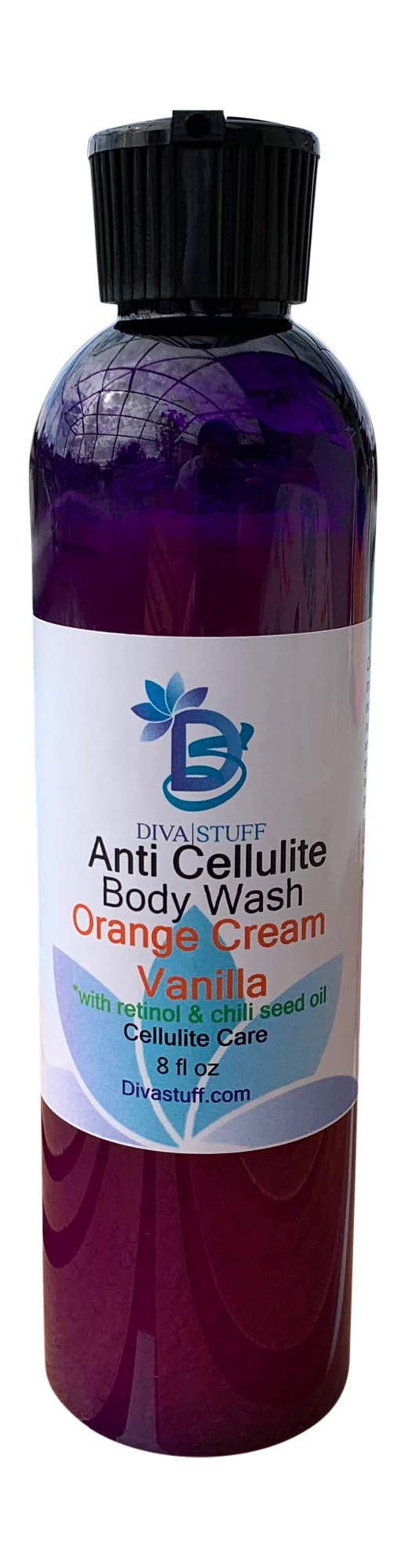 Anti Cellulite Body Wash Orange Cream Scent With Retinol and Caffeine By Diva Stuff