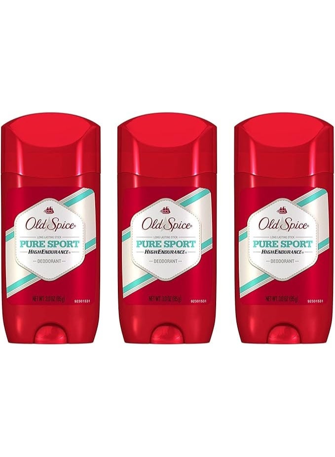 Old Spice Aluminum Free Deodorant For Men High Endurance, Pure Sport - Pack of 3 - Image 1