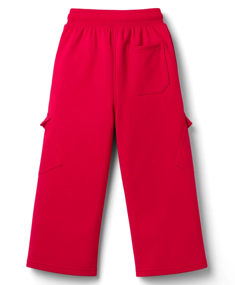 Pine Kids Pine Kids Knit Full Length Lounge Pants with Find Your Adventure Text Print & Pockets - Red