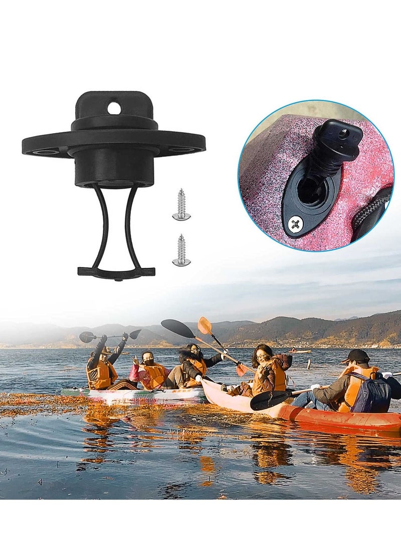 Kayak Drain Plug Kit Boat Scupper Plugs Thread Bung for Canoe with Screws Hardware, Stoppers Fits Most - Image 2