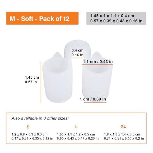 Mobi Lock Nose Vent Sinus Relief Dilator (Pack of 12 Medium Size) Soft Vents - A Simple Solution for Nasal Snorers - Reusable Snoring Device to enjoy a peaceful night's sleep - by Mobi Lock - Image 2