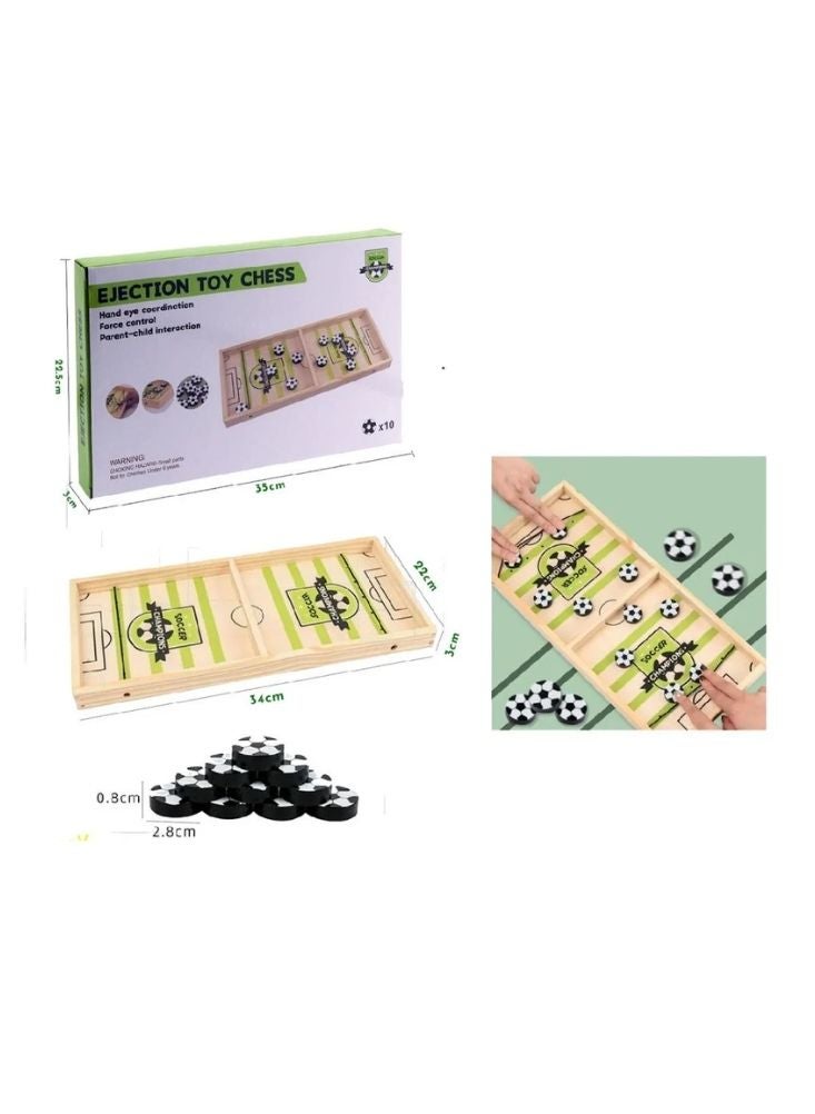Premium Wooden Ejection Toy Chess Soccer Game Board – Fast Sling Puck Football Battle Game for Kids and Family - Image 3