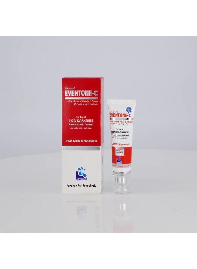 Eventone-C L-Glutathione & Vitamin C Face Cream – Hydrating & Brightening Moisturizer for Uneven Skin Tone, Anti-Aging, Wrinkle Care – For Men & Women - Image 3