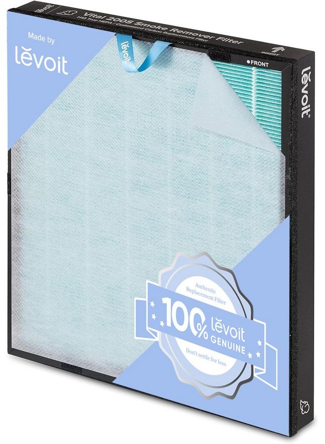 LEVOIT LEVOIT Genuine Vital 200S-P Air Purifier Smoke Remover Replacement Filter, Supports HEPA Sleep Mode, 4-in-1 High-Efficiency Activated Carbon Filter, Vital 200S-RF-SR, 1 Pack, Blue  - Image 1