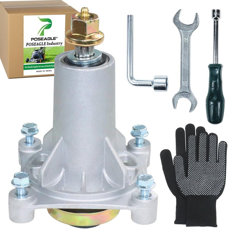 POSEAGLE Pre-Greased 587819701 Spindle Assembly Kit Replaces Craftsman 187292 187281 192870 192872 Husqvarna 587125401 532187281 587820301 532187292 587253301 539112057 532125907 532192870 - Image 1