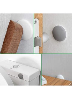 Arabest 10 PCS 4cm Door Handle Bumper, Door Stopper Wall,Silicone Wall Protector, Door Knob Guard for Protecting Wall, Doorknobs, Refrigerator Door, Cabinets(White)  - Image 4