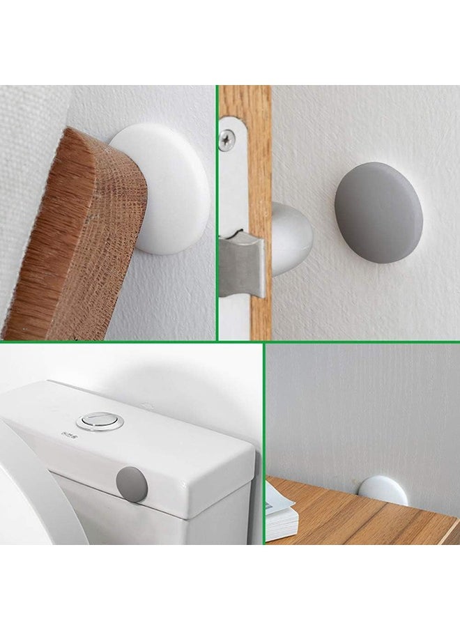 Arabest 10 PCS 4cm Door Handle Bumper, Door Stopper Wall,Silicone Wall Protector, Door Knob Guard for Protecting Wall, Doorknobs, Refrigerator Door, Cabinets(White)  - Image 4