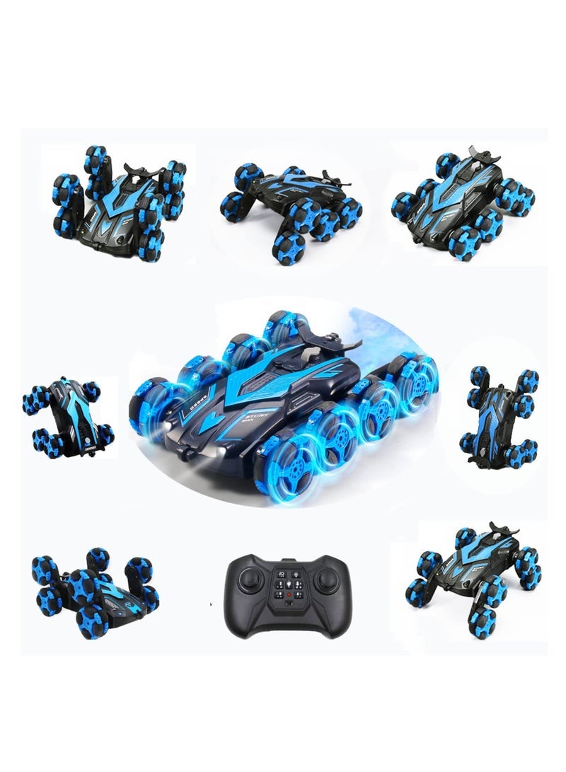 Excefore 8WD RC Stunt Car 360 Spin Flip RC Stunt Car with Light and Cool Spray Gift for Boys - Image 1