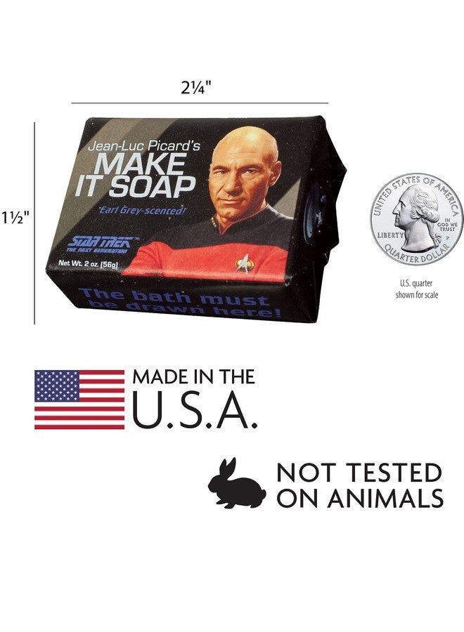 ذي أن إمبلويد فيلوسوفرز جيلد صابون "اصنعها بنفسك" من ستار تريك، جان لوك بيكارد، نقابة الفلاسفة العاطلين عن العمل - صُنع في الولايات المتحدة الأمريكية، ٥٦ غرامًا (٢ أونصة) بحجم مناسب للسفر - Image 2