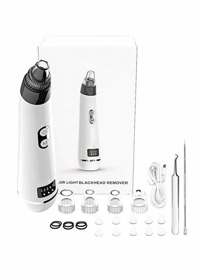 NIBEMINENT Blackhead Remover Vacuum Pore Cleaner Set White/Black 