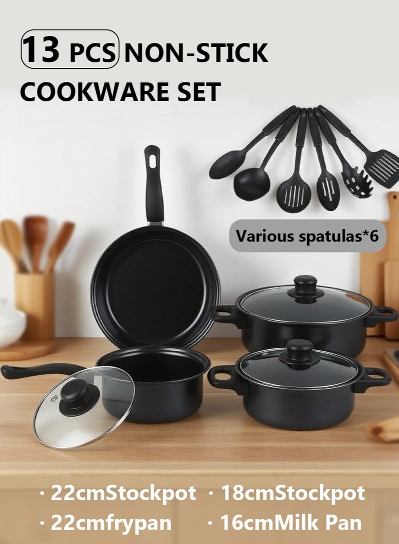 【Kitchen All-Round King】The 13-piece cookware set is now available! It covers all functions of frying, stir-frying, cooking, deep-frying, stewing and boiling. With one set in hand, you can improve your cooking skills without any worries. - Image 1