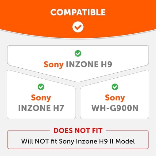 WC Freeze Inzone Cooling Gel Replacement Earpads for Sony Inzone H9 H7 Headphones by Wicked Cushions Boost Comfort Durability Thickness Sound Isolation for Epic Gaming Black - Image 3