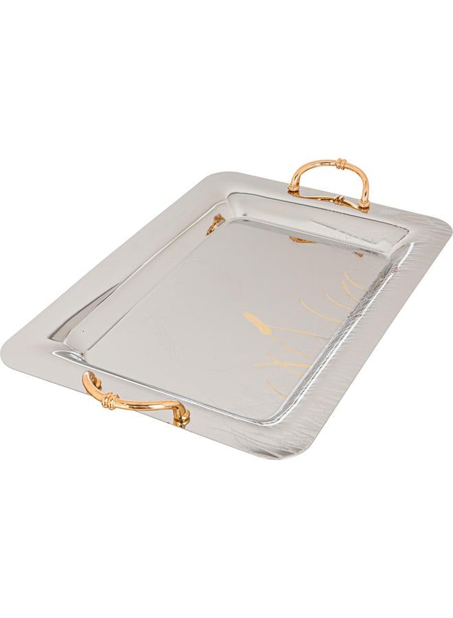 السيف  طقم أغطية فولاذية مستطيلة مكون من 3 قطع فضية - Image 2