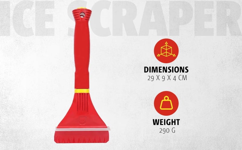 WOLF Garten WOLF-Garten 71AQA003650 Multi-Function Snow Shovel Ice Scraper with Anti-Freeze Handle for Garden, Outdoor & Car, 10 cm Working Width - ISMZM 015 - Image 3