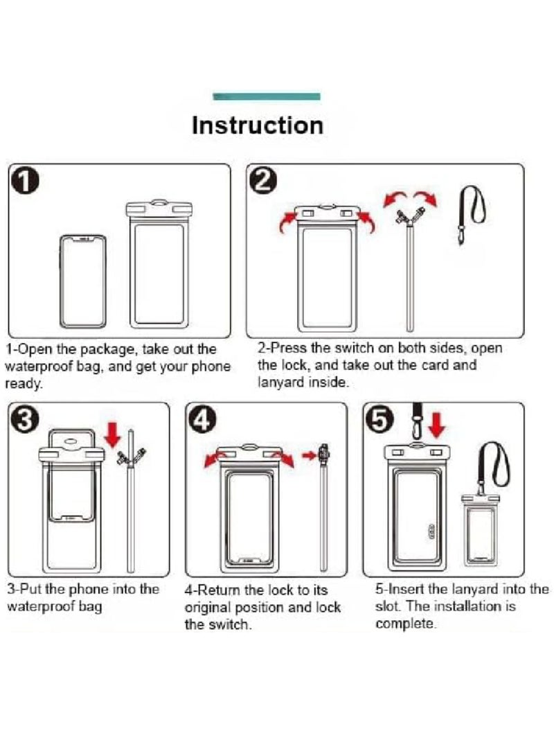 Free size Waterproof Phone Case Cover - Image 3