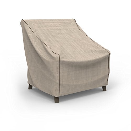 Budge P1W01PMNW2 NeverWet & reg Waterproof Patio Chair Cover, Medium, Tan Tweed - Image 1