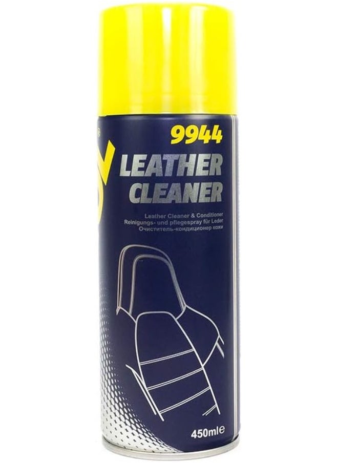 MANNOL - 9944 Leather Cleaner Special Agent Uv Filter With Pleasant Smell Effective Cleaning Care Of Leather Vehicle Interiors Seats Furniture Motorcycle Leather  450 Ml - Image 1