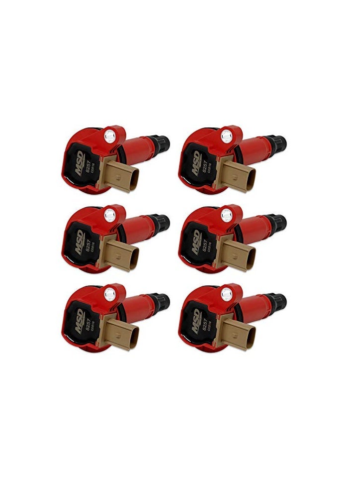 MSD Ignition Coil Set - 6 Pieces, High Performance Replacement - Image 1