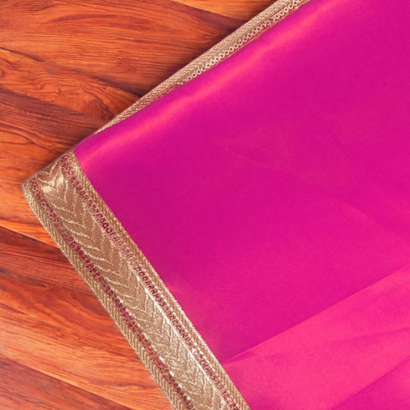 RMCG Traders Pooja Cloth for Mandir Pooja Cloth for Multipurpose Pooja Altar Cloth Pooja Satin Altar Pink Mandir Pooja Cloth for Home Temple Diwali Pooja Cloth Pooja Cloth Pink - Image 5
