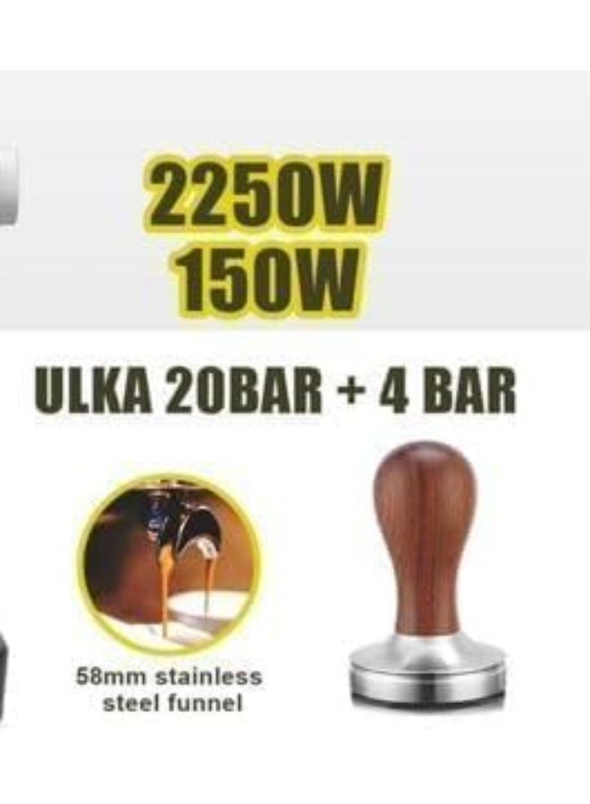 DSP KA3107 Espresso Coffee Maker 2.6L Water Tank | ULKA 20 Bar + 4 Bar.2250W - Image 4