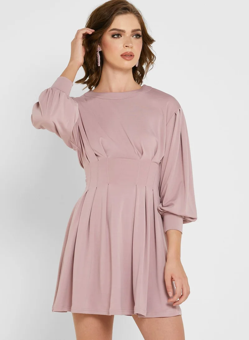 ELLA Puff Sleeve Dress