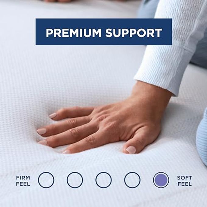 Tempur-Pedic Tempur-Adapt (Supreme) 3" Memory Foam Mattress Topper, Full, White - Image 3