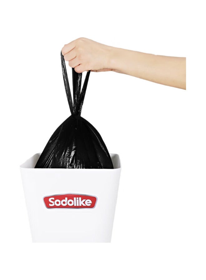 Sodolike أكياس قمامة سودولاك 150 متوسطة الحجم سميكة قابلة للاستخدام مرة واحدة، 50*65 سم، تصميم صدر، أسود - Image 2