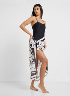 ELLA One Shoulder Ruffled Swimsuit & Beachsarong  - Image 5