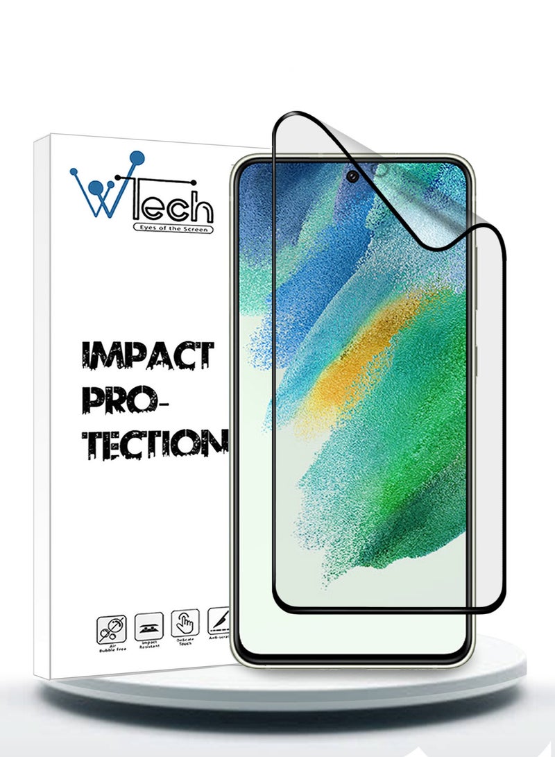 دبليو تيك واقي شاشة سيراميك غير لامع 9D لهاتف سامسونج جالاكسي2022  S21 FE 5G شفاف / أسود - Image 1