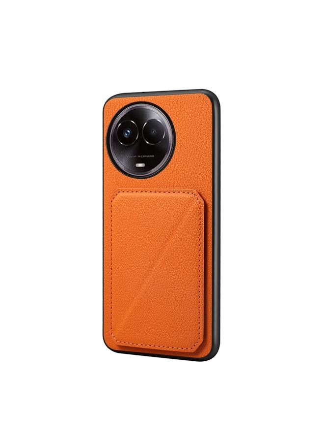S-TOP Case For Realme 11 5G Global / 11x / Narzo 60x D04 Calf Texture Dual Card Slot Holder Phone Case - Image 1