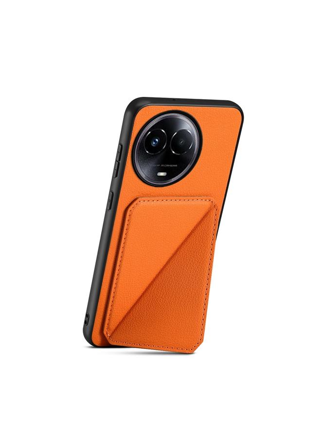S-TOP Case For Realme 11 5G Global / 11x / Narzo 60x D04 Calf Texture Dual Card Slot Holder Phone Case - Image 3