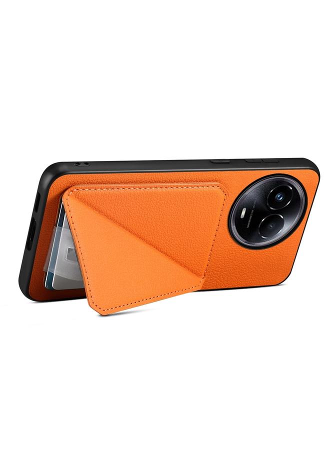 S-TOP Case For Realme 11 5G Global / 11x / Narzo 60x D04 Calf Texture Dual Card Slot Holder Phone Case - Image 4