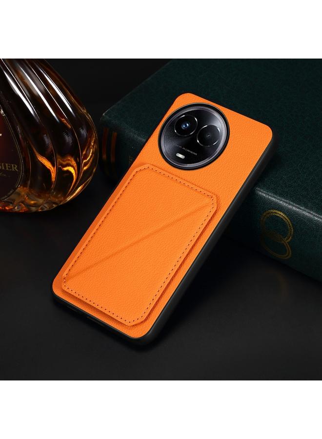 S-TOP Case For Realme 11 5G Global / 11x / Narzo 60x D04 Calf Texture Dual Card Slot Holder Phone Case - Image 2